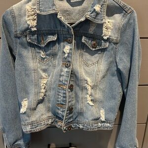 Highway Jeans Distressed Denim Jacket